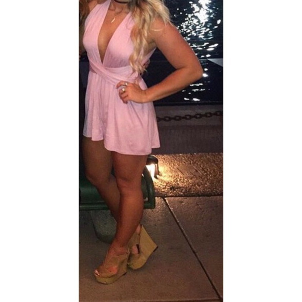 LULUS PINK ROMPER.